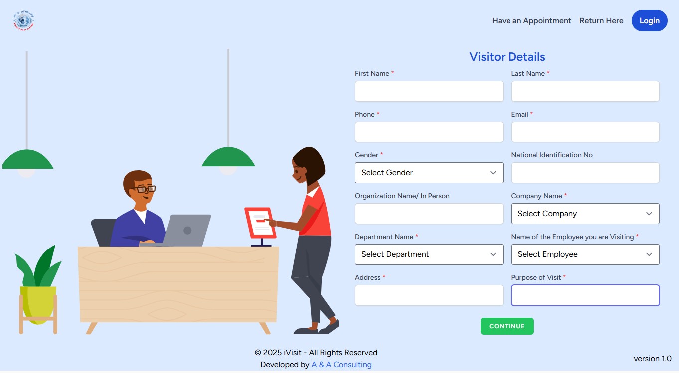 Visitors Details iVisit